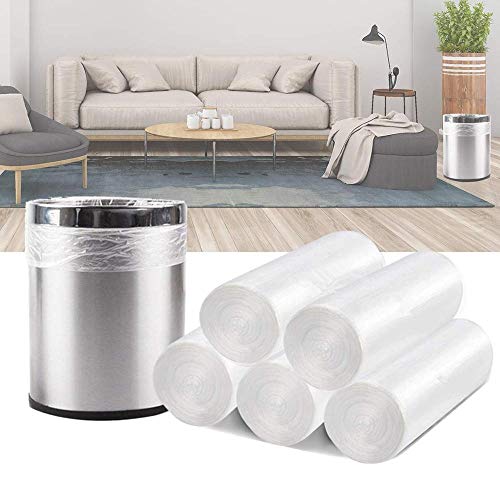 Small Trash Bags, Magesh 4 Gallon Trash Bag/Small Garbage Bags, Strong Wastebasket Liners for Bathroom Bedroom Office Trash Can, Clear 200 Counts - style: 4 Gallon 200 Transparent