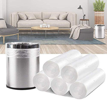 Small Trash Bags, Magesh 4 Gallon Trash Bag/Small Garbage Bags, Strong Wastebasket Liners for Bathroom Bedroom Office Trash Can, Clear 200 Counts - style: 4 Gallon 200 Transparent