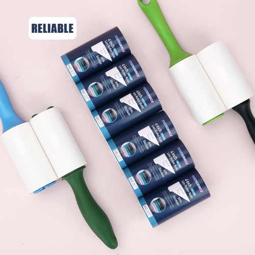 4 inch Lint Roller Refills for Evercare PetLovers Fedicelly MEIQIHOME Swihauk Lint Rollers for Pet Hair Extra Sticky 60 Sheets Each Refill, 6 Pack, 360 Sheets Total (1 1/2'' Inside Dia.) - size: 4 inch (1.5'' ID)