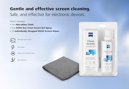 ZEISS Screen Cleaning Combo Kit for Computers, Phones, Televisions and More - size: 1 Count (Pack of 1), style: Tech Wipe Kit