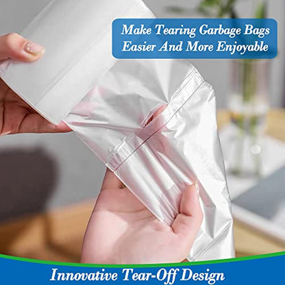 1.5 Gallon 120 pcs(1.5-1.6 Gal) Small Clear Trash Bags, Strong 1.5 Gallon 1.6 Gallon Garbage Bags, Bathroom Trash Can Bin Liners,Mini Bags Waste Basket Liner,Fit 6 Liter, 1.5-1.6 Gal (1.5C120) - style: 1.5Gal Clear-120