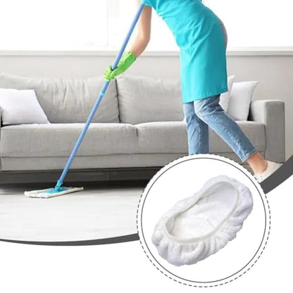 Mop Covers, Reusable Mop Replacement Pads - Washable Microfiber Refills for Wet & Dry Use, 15x8 Inch Universal Flat Mops Covers, High Absorbent Cotton Terry Cloth Floor Cleaner Pads for Hardwood,Tile