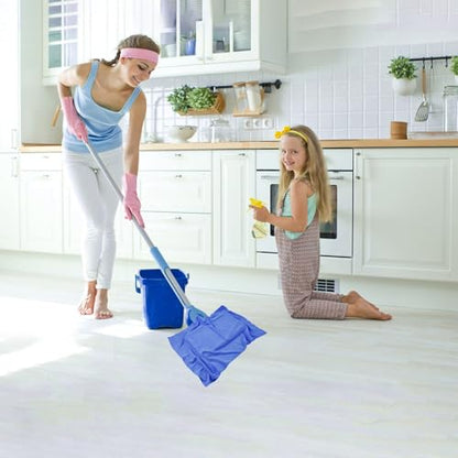 12 Pcs Extra Large Microfiber Cleaning Cloth, 20" x 30" Washable Reusable Large Floor Cloth Rags, Microfiber Towels for Mop Cleaning Office Bathrooms Housekeeping (Gray, Blue, White) - color: Blue Style