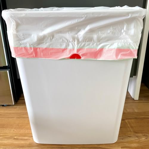 BEIDOU-PAC Trash Bags 8-10 Gallon Drawstring, 120 Count, Multifold Roll Garbage Bags, Large Kitchen Trash Bags, Odorless & Heavy Duty White Plastic Food Scrap Bags for Bathroom Bedroom Office Waste - style: 8-10 Gallon |120 Count