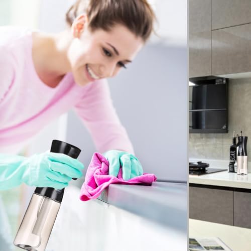 3 Pack Spray Bottles, 2-Pack Continuous Spray Bottles,Fine Water Mist Spray Bottles for Hair 6.8 OZ (200 ML) and 1oz 30ml Travel Spray Bottle Mister for Cleaning,Hairstyling,Plants,Pets Pink Black - color: Pink Black