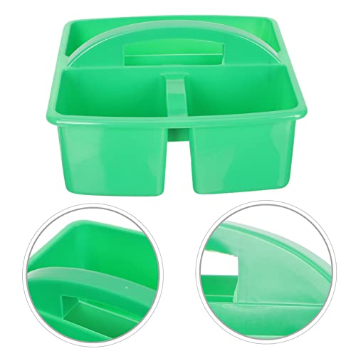 SOLUSTRE Desktop Storage Basket Cleaning Supplies Organizer Tool Large Cleaning Pantry Baskets Kitchen Organizers and Storage Bathroom Organiser Storage Baskets Storage Bins Green Plastic