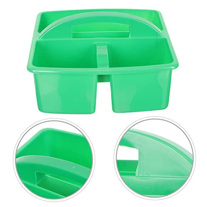 SOLUSTRE Desktop Storage Basket Cleaning Supplies Organizer Tool Large Cleaning Pantry Baskets Kitchen Organizers and Storage Bathroom Organiser Storage Baskets Storage Bins Green Plastic