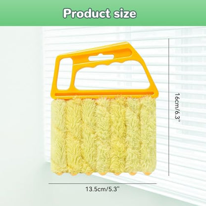 Blind Cleaner Duster Tool,2025 Upgrade Detachable Window Blind Cleaner Tool,7 Fingers Dusting Cleaner Mini Blind Duster Brush for Wood Blinds Air Conditioner Vents Fans Car Vents Cleaning (Green) - color: Green