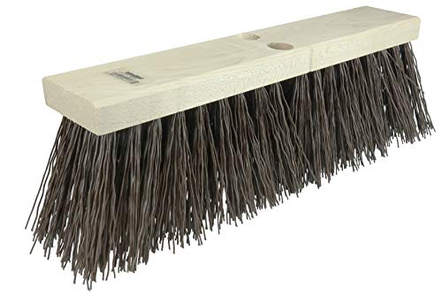 Weiler 42033 16" Block Size, Brown Polypropylene Fill, Street Broom - size: 16", style: Brown Polypropylene