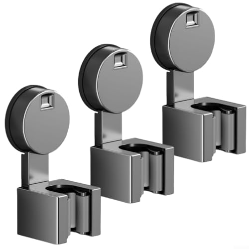 3-Piece Wall-Mounted Suction Cup Broom Holder and Mop Organizer for Kitchen, Bathroom & Garage – Strong Vacuum Clamp Hooks for Brooms, Mops, Pans(C) - size: C
