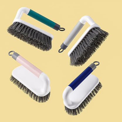 Scrub Brush, Heavy-Duty Scrub Brushes for Cleaning with Stiff Bristles Cleaning Brush for Shower, Bathroom, Carpet, Kitchen and Bathtub Scrubber, Gray
