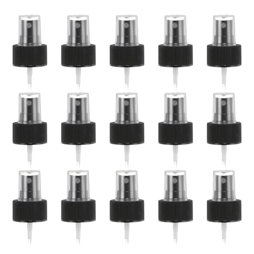 uxcell Spray Top 50Pcs 28/410 Plastic Fine Mist Reusable Replacement Black | Spray Bottle Pump Plastic Top Reusable Replacement for Cosmetic Perfume and Body Sprays Bottle - color: Black, size: 28/410