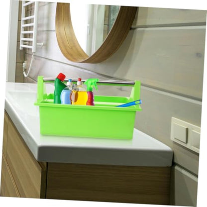 Multipurpose Cleaning Tools Container Storage Basket Handle Cleaning Supplies Organizer