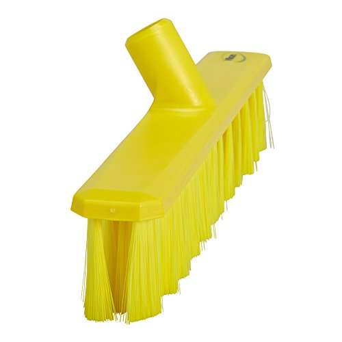Vikan 15 1/4 in Sweep Face Broom Head, Soft, Synthetic, Yellow 31716-1 Each