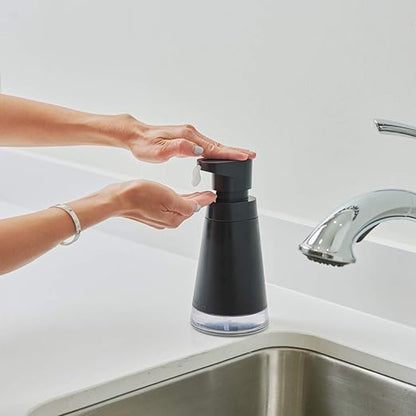 Cuisipro Dispenser, Charcoal Foam Soap Pump, 3.9 x 3.9 x 8.7in (837590425)