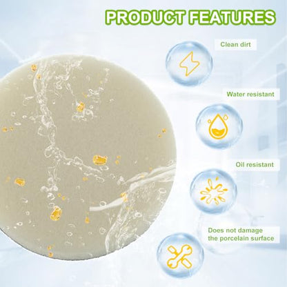 16pcs Foam Pads Power Scrubber Pads Set Electric Scrubber Replacement Scouring Pads fit for Dremel Versa Scouring Pads,White - size: White