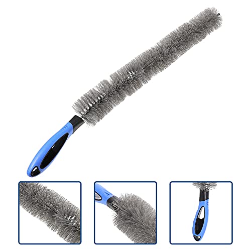 Uonlytech 23.62 Inch Radiator Cleaning Brush, Long Flexible Cleaner for Radiators, Vents, Refrigerator Coils, AC Condensers and Narrow Gaps