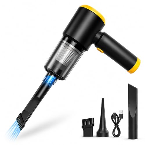 Portable Car Vacuum Cleaner, High-Power Cordless Handheld Vacuum, Rechargeable Mini Vacuum Cleaner for Car, Home & Office