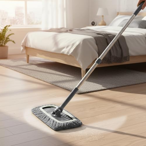 4 Pack Reusable Microfiber Mop Pads - Dry Sweeping Cloths & Wet Mopping Cloths - Washable Wet Pads Refill for Mopping Floors (Mop is not Included), Gray - color: Gray 4-pack
