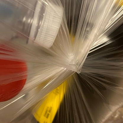 TYPLASTICS 20-30 Gallon Clear Trash Bags 30" x 37" High Density Can Liners Case of 500 for Office, Outdoor, Recycling, Industrial and Commercial - size: 50 Count (Pack of 10)