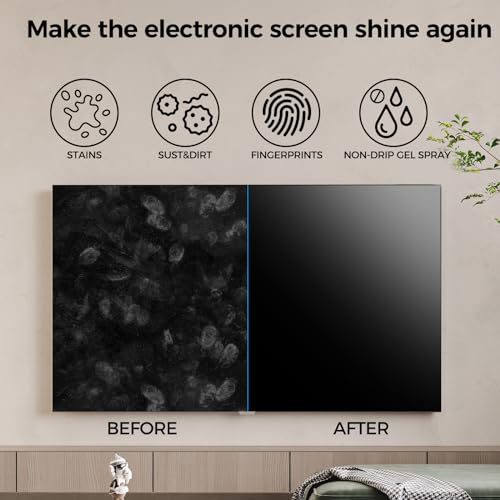Car Screen Cleaner, Laptop Spray with Microfiber Cloth for LCD LED Electronic Device Monitor Glasses (200ml*2) - color: 200mlx2