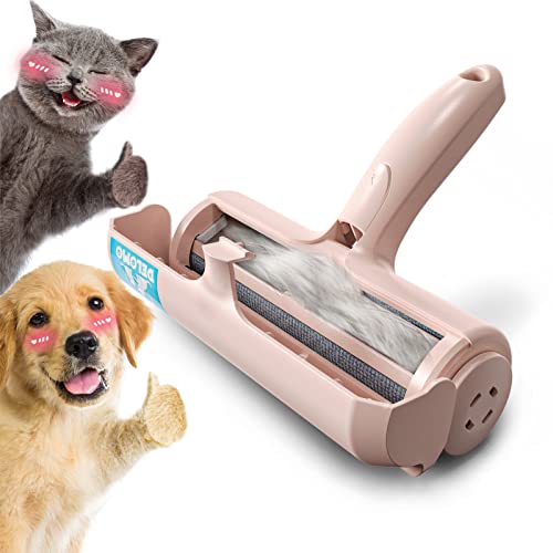DELOMO Pet Hair Removal Tool, Pet Hair Remover - Lint Roller for Pet Hair - Cat and Dog Hair Remover for Couch, Furniture, Carpet, Car Seat, Reusable Lint Roller with Fur Bin, Pet Owner Essential - color: D: Pink（gift Choice）