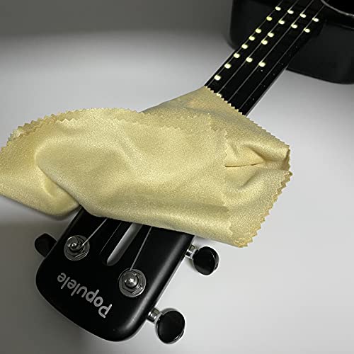 AAwipes Trumpet Cleaning Cloths Microfiber 12"x12" (6-Pack, Yellow) Plush Polishing Cloths for Musical Instruments Cleaning Cloths for Guitar Violin Piano Clarinet Sax Universal (HCIS-1212-Y) - color: Yellow 6PCS