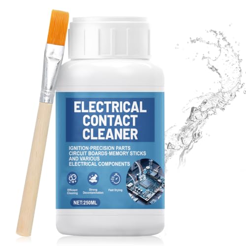 JAOJAO 250ml Electronic Contact Cleaner, Circuit Board Cleaner Fast Drying Precision Electronics Cleaning for Circuit Boards Appliance Control Boards Switches & Connectors, Transparent