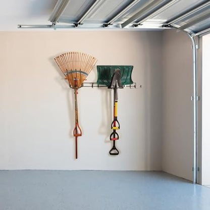 Sporty's Heavy Duty Garage Tool Hanger, Shovels, Rakes, Brooms, Lawn Equipment, and More