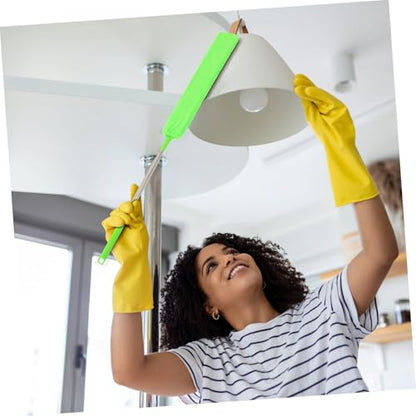 Retractable Telescoping Gap Duster with Washable Cloths Long Flat Cleaner for Under Furniture and Reach Areas for Dust Removal Ceilings and Corners - size: 43.00X7.50X0.30CM