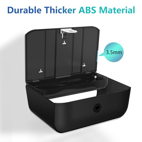 Commercial Paper Towel Dispenser Holder Wall Mount, Multi-fold Trifold C Fold Hand Towel Dispenser, Bathroom Paper Towel Dispenser, Toilet Paper Napkin Holder (Black-5859) - color: Black-5859