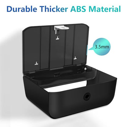 Commercial Paper Towel Dispenser Holder Wall Mount, Multi-fold Trifold C Fold Hand Towel Dispenser, Bathroom Paper Towel Dispenser, Toilet Paper Napkin Holder (Black-5859) - color: Black-5859