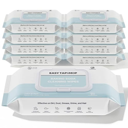 Baking Soda Cleaning Wipes - Wet Floor Mopping Replacement Pad Refills Compatible with Swiffer Sweeper Mop - Larger & Thicker Disposable Cloths for Multi-Surfaces - 30 Count (Pack of 9) - size: 30 Count (Pack of 9)