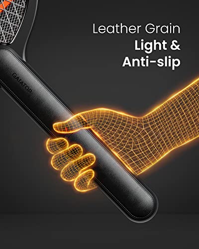 GAIATOP Electric Fly Swatter, 3800V Battery Powered Handheld Fly Zapper, 3-Layer Protection Grid Bug Zapper Racket for Home Bedroom Kitchen Office Backyard Patio Indoor Outdoor - size: 1Pack