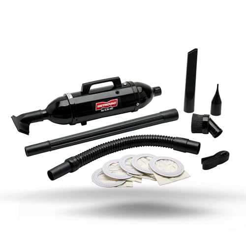 METROVAC VM12500 Vac N' Blo 500W Hand Vacuum & Blower, 120V, Powerful, Lightweight, All-Steel Construction, Dry Pickup, 60" Water Lift, Black Finish - style: Standard Kit