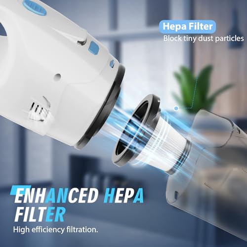 FUOAYOC Handheld Vacuum Cordless,Car Cordless Rechargeable