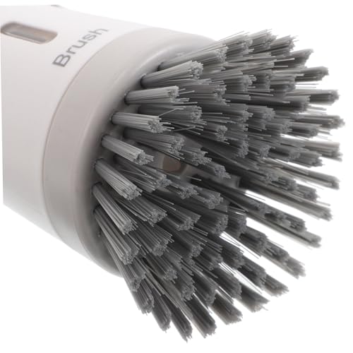 Cabilock Kitchen Scrub Brush with Soap Dispenser Ergonomic Design for Effortless Cleaning of Pots Pans and Sinks Controlled Dispensing for Optimal Soap Release Sturdy and Versatile