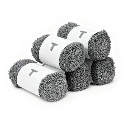 10 Pieces Microfiber Replacement Pads for W2/W3/X1 Window Cleaners, Reusable, Machine Washable (10) - color: Gray10
