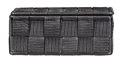 Wenko Adria Storage Basket, dark grey, 26 x 7 x 17 cm - color: Dark Grey