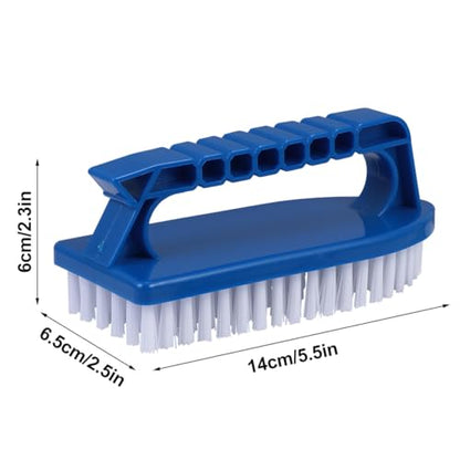 SEWACC Heavy Duty Handheld Scrub Brush for Pool Bathroom Kitchen with Non-Slip Handle Stiff Bristles for Cleaning Tiles Corners Floors and Grime Removal