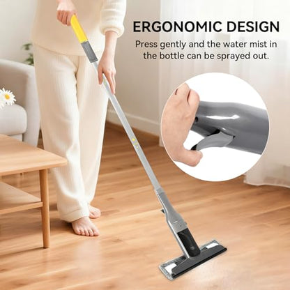 3-in-1 Window Squeegee Cleaner with Built-in Sprayer & Scrubber - Professional Glass Cleaning Tool for Outdoor Surfaces