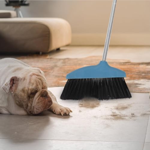 Soft Bristle Broom Long Handle Indoor Dust Sweeping Broom Home and Office Suitable for Kitchens Garage Use