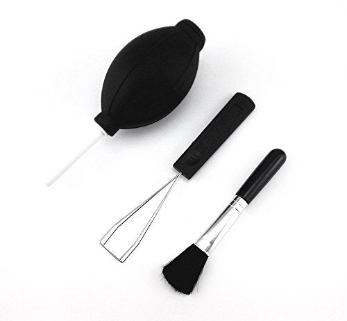 Honbay 3 in 1 Cleaning Tools Rubber Ball Dust Blower Cleaning Brush, Keycap Steel Puller Remover for Digital Camera Lens Filter Keyboard