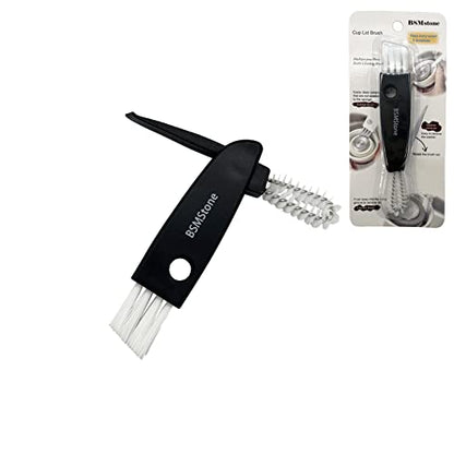 Tiny Cleaning Brush-Mini Multi-Functional Crevice Cleaning Brush, Water Bottle Cleaning Tools for Bottle Cup,Nursing Bottle Cup-1 Pack (Black)… - color: Black 1