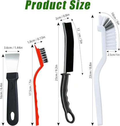 12Pcs Hard Bristle Crevice Cleaning Brush, Multifunctional Premium Crevice Cleaning Tool, Designed for Cleaning Narrow Spaces, Suitable for Toilet, Faucets, Kitchen, Grout,Colorful