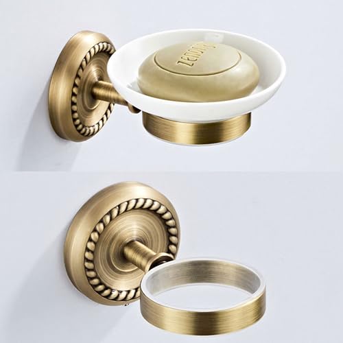 Antique Bronze Soap Holder for Bathroom Soap Dish Wall Mounted - color: Soap Holder