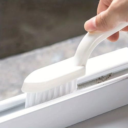 Multi-Purpose Groove Cleaning Brush - Handheld Crevice Brush for Tiles, Bathroom Floors, Walls, Toilets, Window & Door Tracks | No-Dead-Angle Dust Removal Tool, 1-Pack