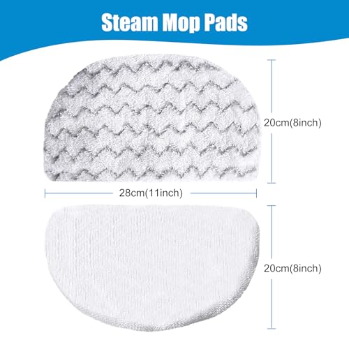 4 Pack Steam Mop Replacement Pads, Compatible with Bissell Powerfresh Steam Mop 1940 1806 1440 1544 Series, Model 19402 19404 19408 2685A 2075A 1940A 1940Q 1940T 1940W, Mop Pads Refills - size: 4 Pack