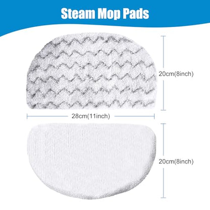 4 Pack Steam Mop Replacement Pads, Compatible with Bissell Powerfresh Steam Mop 1940 1806 1440 1544 Series, Model 19402 19404 19408 2685A 2075A 1940A 1940Q 1940T 1940W, Mop Pads Refills - size: 4 Pack