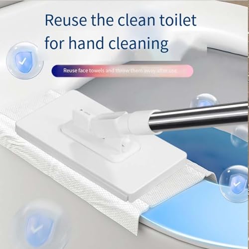 2026 New Zero Touch Mini Mop,Disposable Dust Mop with 4 Reusable Cloths and Locking Head ,Wet and Dry, Automatic Gripping, No-Touch Disposable Small Mops for Hardwood, Tile, Marble (2SET) - color: 2set
